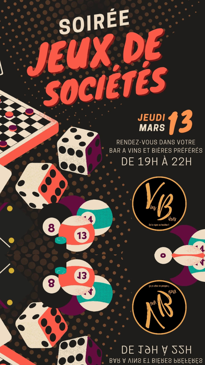 Le jeudi 13 mars, soyez nombreux à participer à notre soirée 